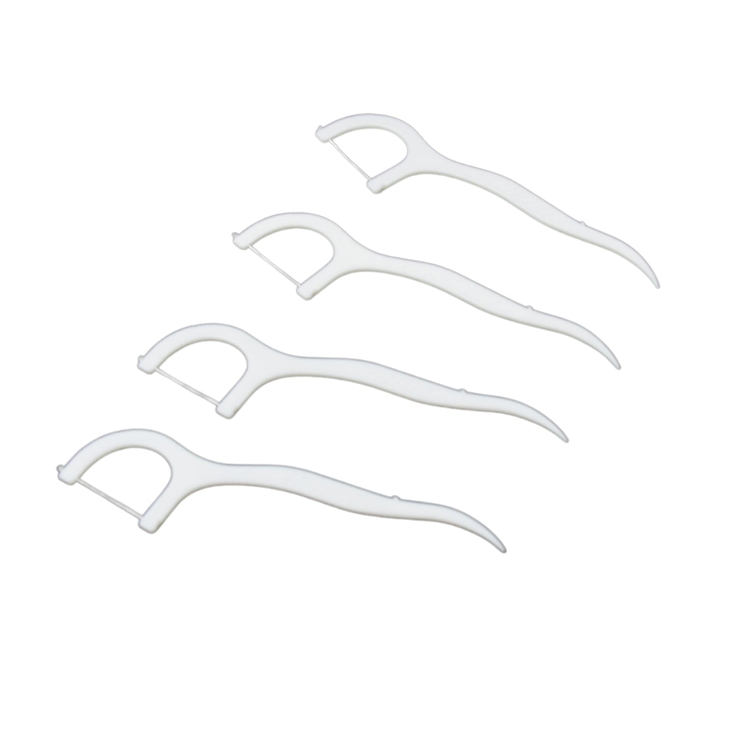 Wukusy 2-in-1 toothpick floss sticks, portable dental picks set with 50 pieces, for convenient oral hygiene and cleaning between teeth.