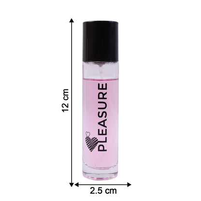 Wukusy Pleasure Eau De Parfum spray bottle, 30ml, with elegant packaging and clear fragrance branding.