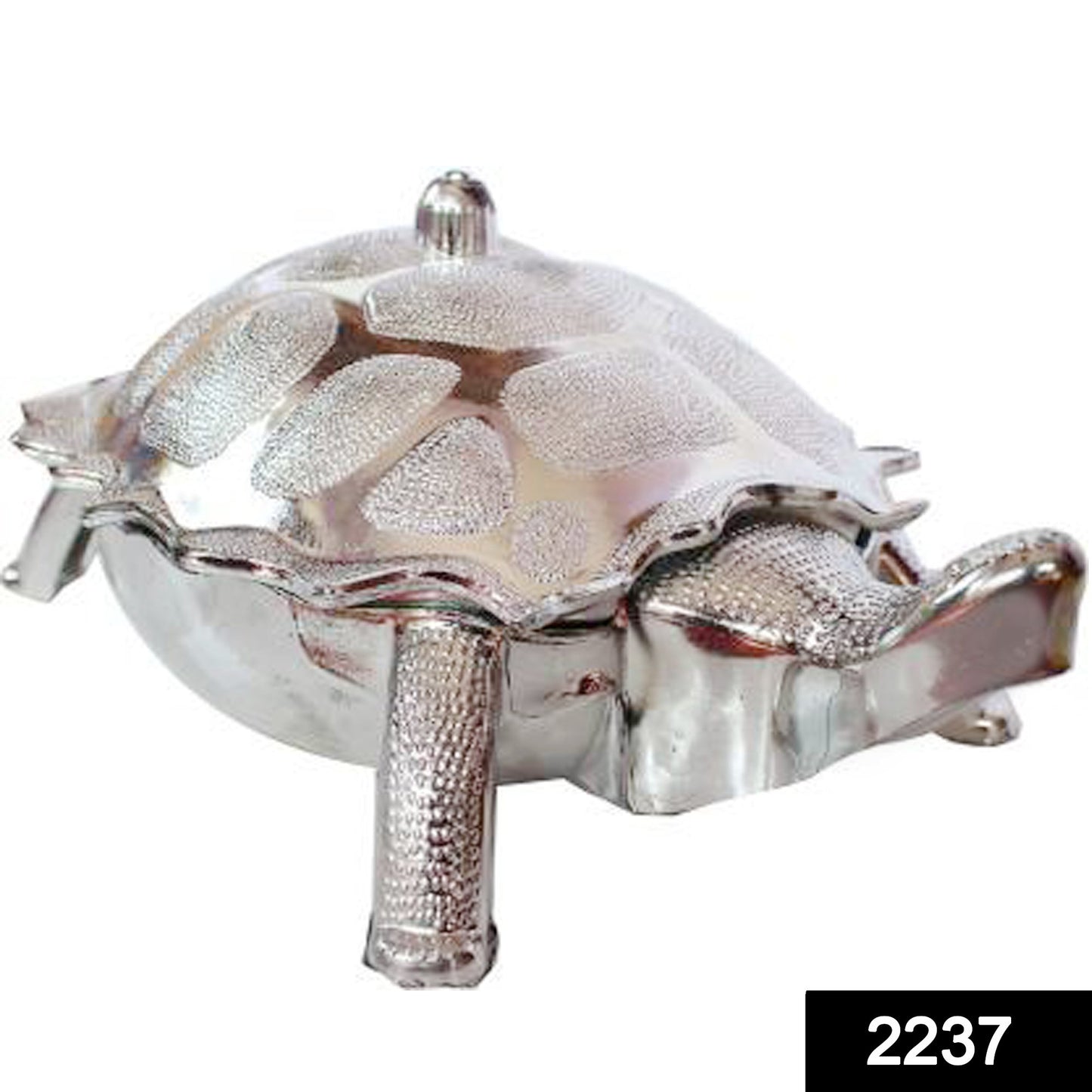 Wukusy tortoise-shaped dry fruit gift box used as elegant home decor, featuring a detailed tortoise design in a multipurpose style.