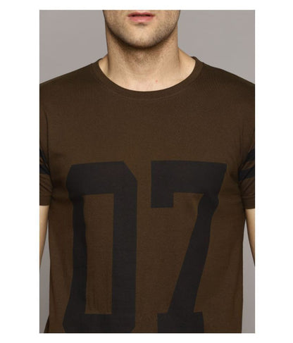 Sam & Laura 100 Percent Cotton Green Printed T-Shirt