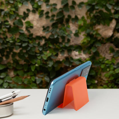 Wukusy durable plastic mobile phone stand with angled support, in mixed colors, ideal for hands-free viewing and stable positioning.