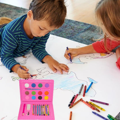 Wukusy 1091 Art Colour Kit Colours Box with 24 vibrant paint colors in a compact box for creative art projects.