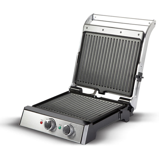 Seasons Havells Toastino 4-slice grill and BBQ sandwich maker in black, open grill design with timer and 2000-watt power.
