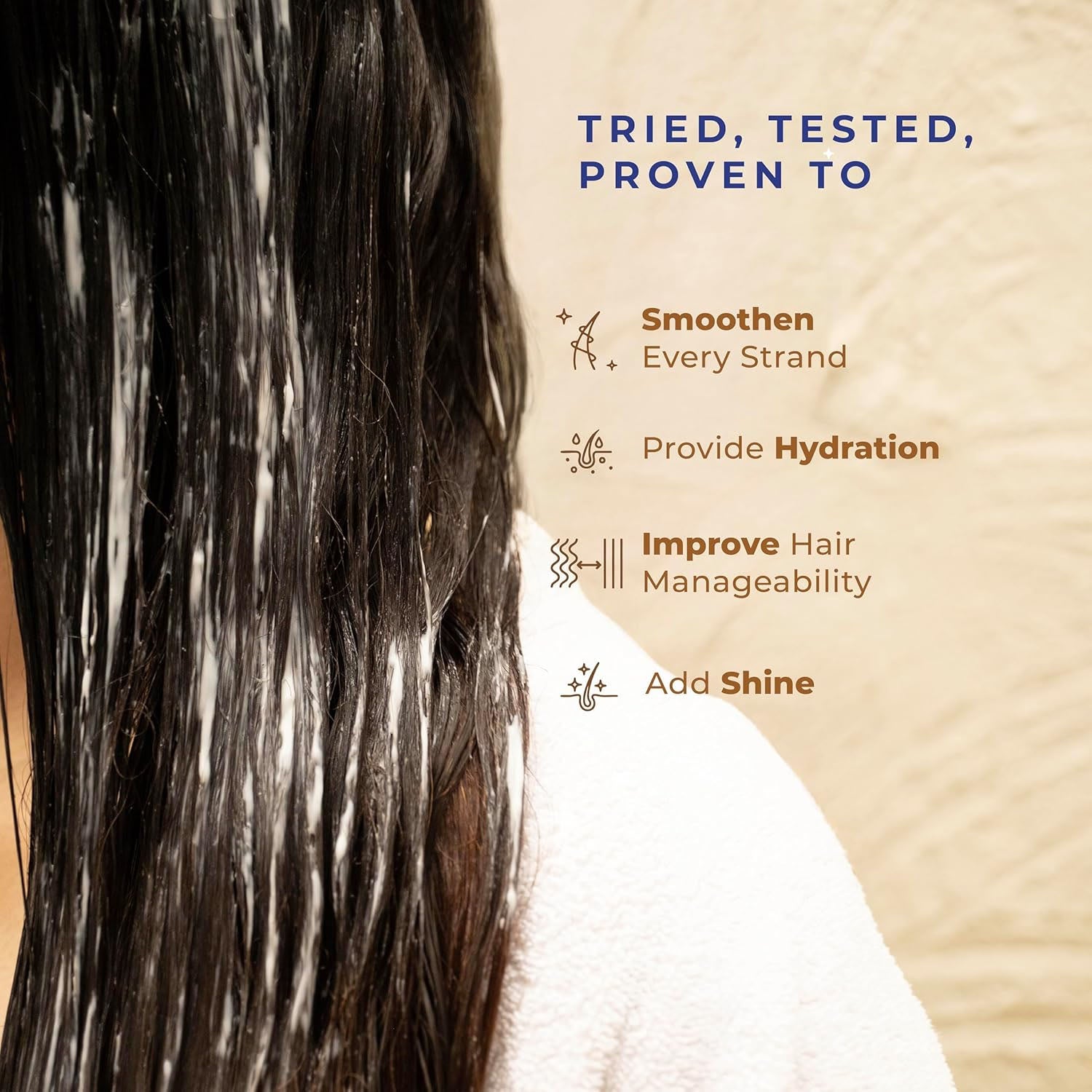 Wukusy Hair Repairing Conditioner sachet, 20ml, featuring a sleek design and product label for nourishing hair treatment.