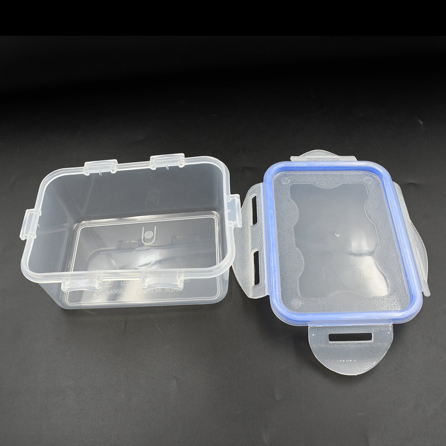 Wukusy 3-piece kitchen storage container set with food-grade plastic and air seal lock lids for spices, dry fruits, and groceries.