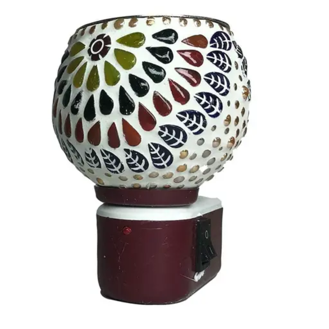 Glass Kapoor Dani electric diffuser with dual-mode lamp, designed for home decor and aroma therapy in a stylish kitchen or living space.
