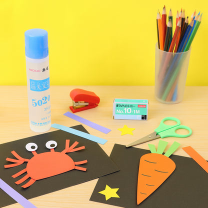 Kids Wukusy crafting and stationery set featuring colorful markers, paper, scissors, and glue for creative arts and crafts.