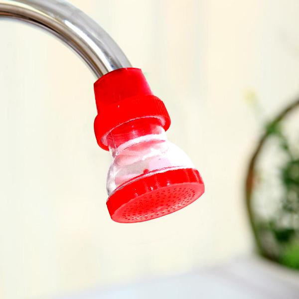 Wukusy 1451 Big Plastic 360-degree shower head faucet for kitchen, with adjustable spray and durable plastic construction.