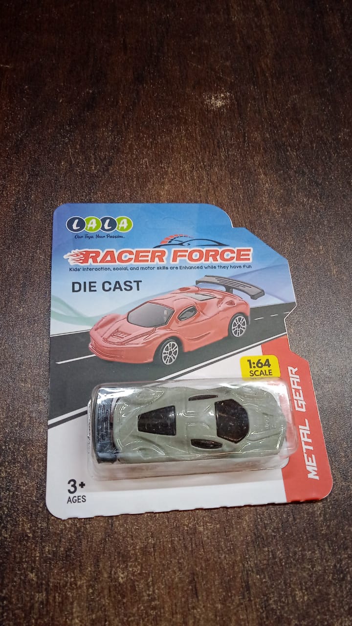 Multicolor metal mini car toy by Wukusy with free wheel design, small vehicle suitable for children or collectors.