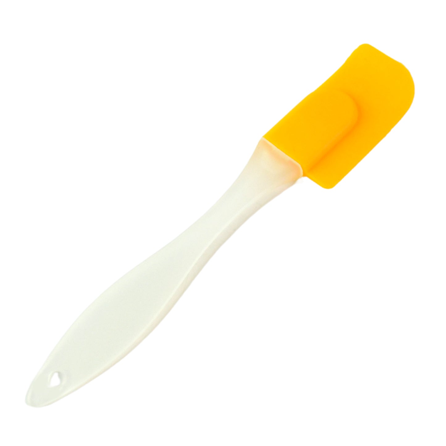 Wukusy silicone cooking spatula for baking, 19 cm long, with flexible silicone head and handle, ideal for kitchen baking tasks