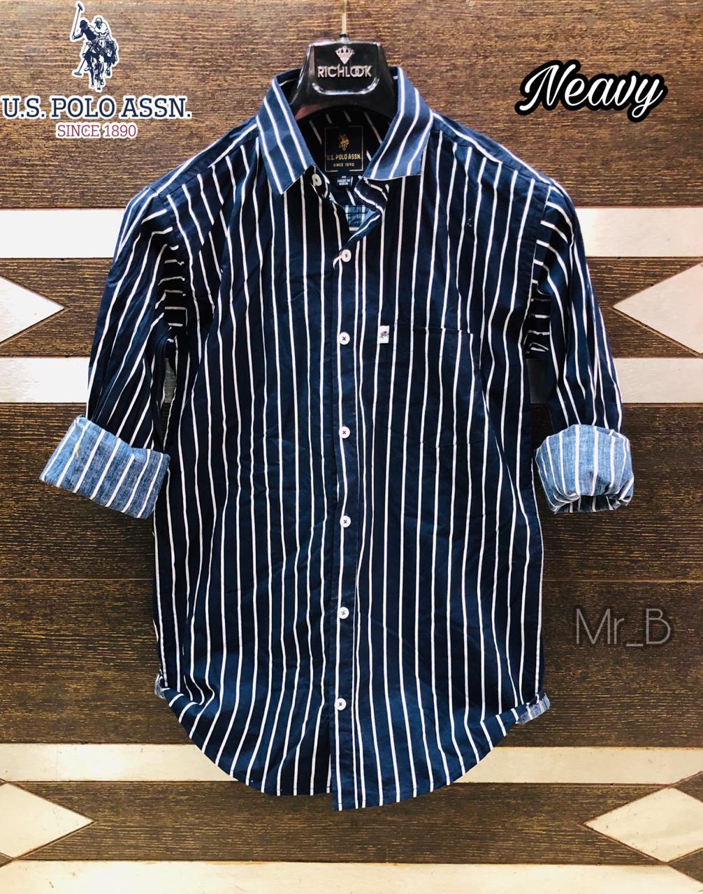 Seasons Blue Lining men's shirt featuring a classic design, button-up style, and long sleeves suitable for casual or formal wear.