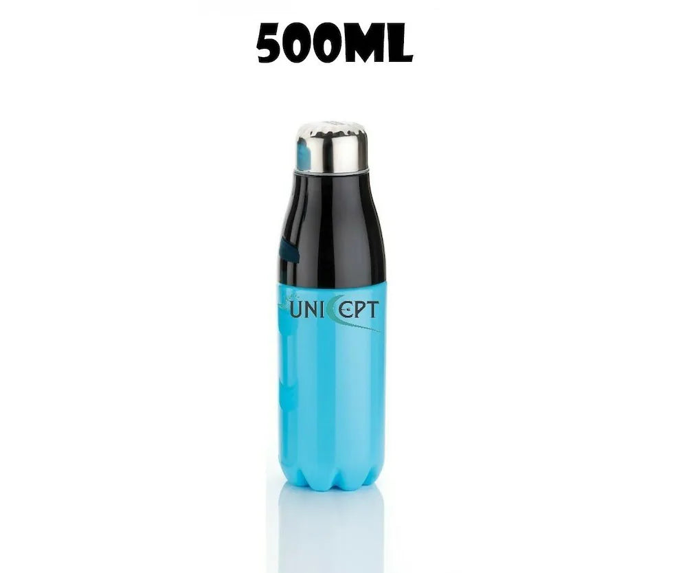 Steel combo lunch box with four 800ml containers, insulated water bottle, and spoon by Drpshippr for home and kitchen use.