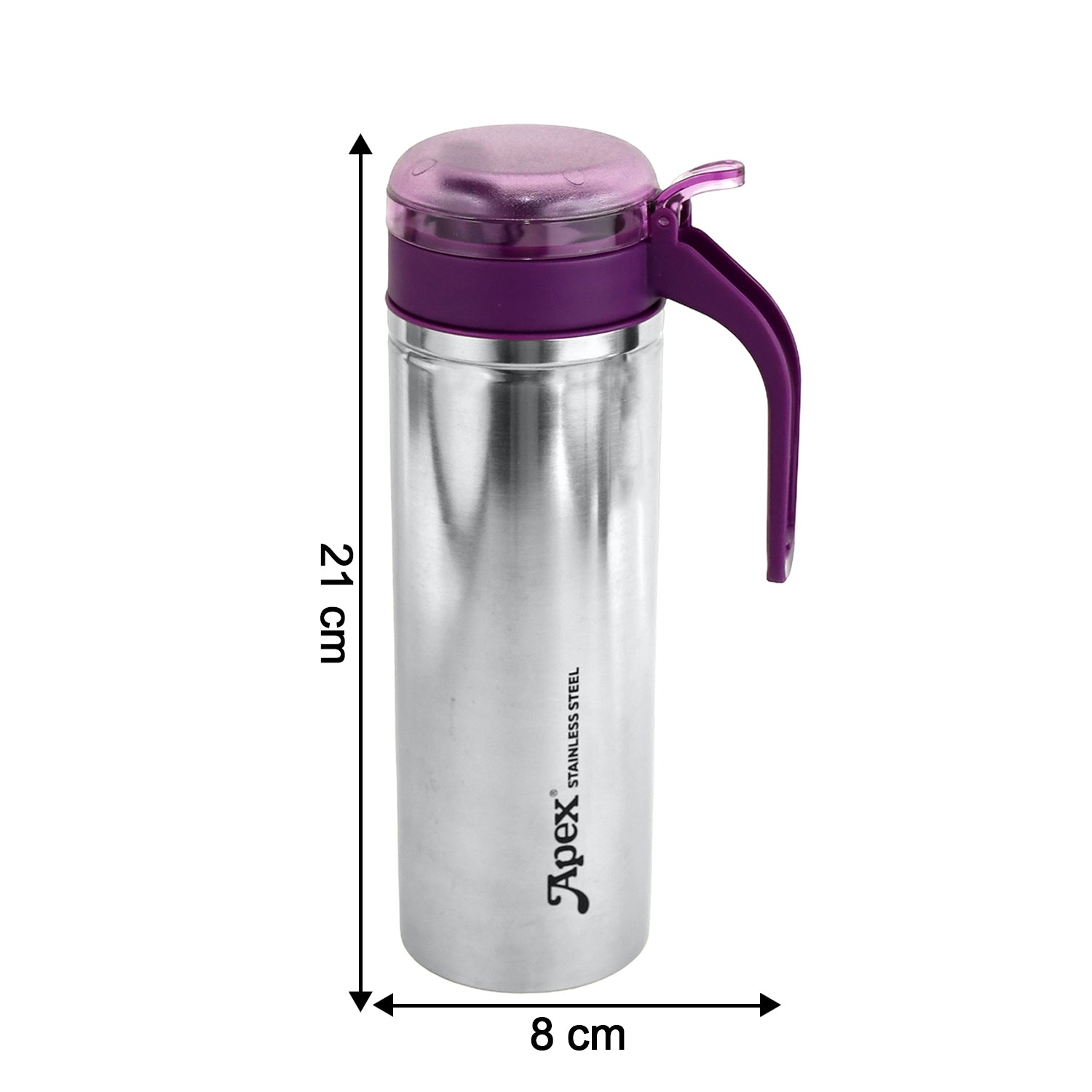 Wukusy Apex 750ml stainless steel oil pourer for kitchen use, with a sleek design and pour spout for precise oil dispensing.