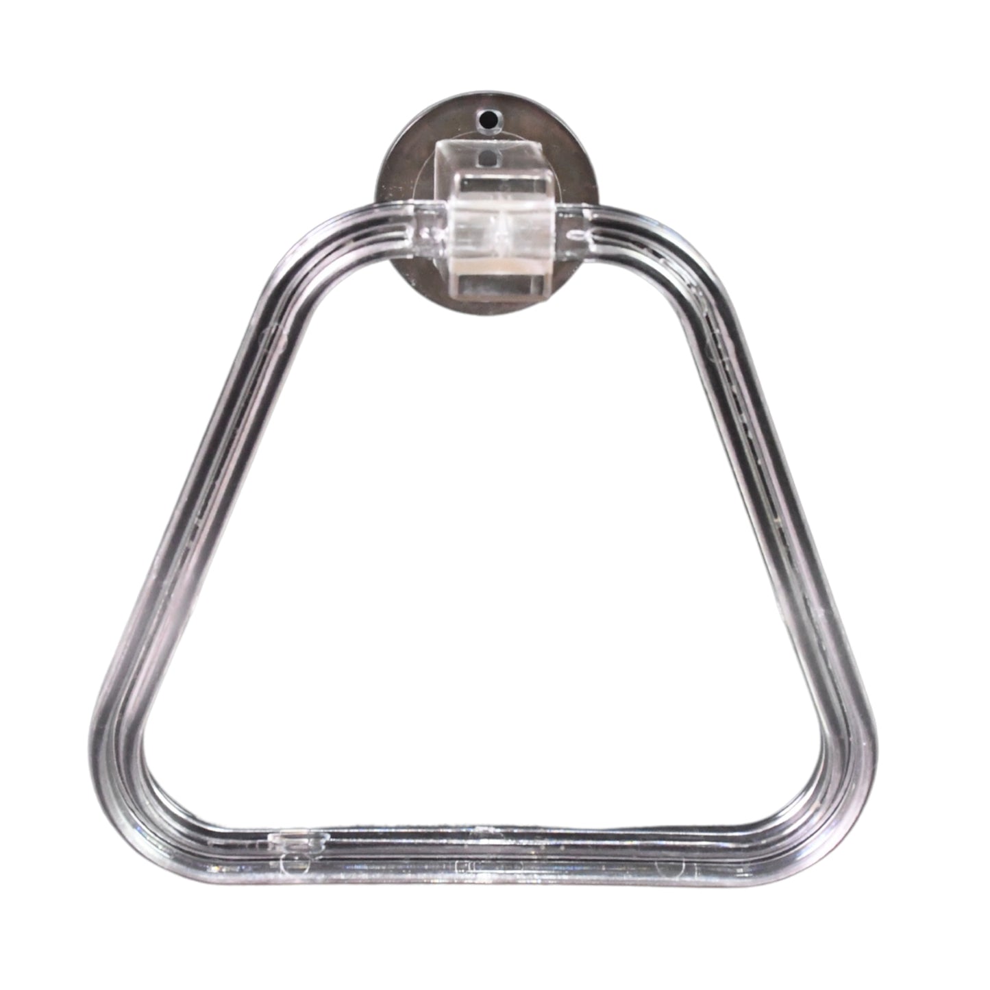 Wall-mounted Wukusy unbreakable abs square towel ring holder for bathroom or kitchen, sturdy and durable wall-mounted stand.