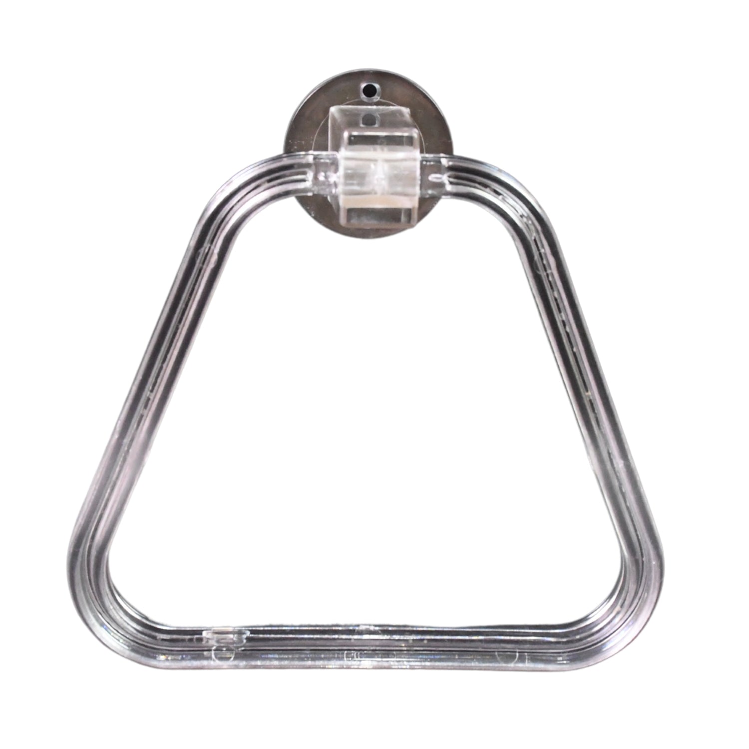 Wall-mounted Wukusy unbreakable abs square towel ring holder for bathroom or kitchen, sturdy and durable wall-mounted stand.
