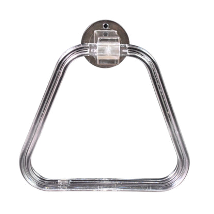Wall-mounted Wukusy unbreakable abs square towel ring holder for bathroom or kitchen, sturdy and durable wall-mounted stand.