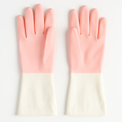 Pair of small reusable household cleaning gloves by Wukusy, made of durable material for home cleaning tasks.
