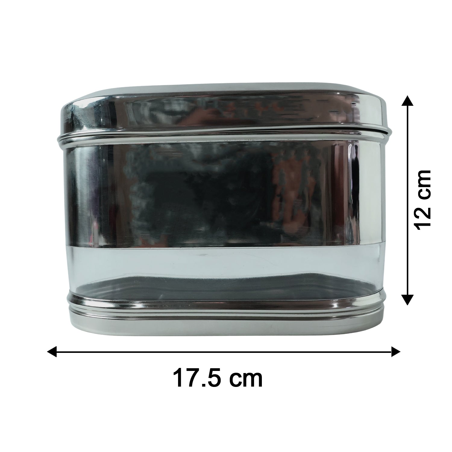 Wukusy Supermom stainless steel modular oval canister with 1500ml capacity, featuring a polished finish and secure lid for kitchen storage