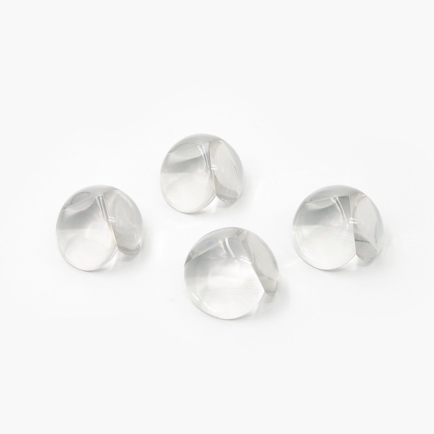 Wukusy clear corner guards, high resistance adhesive, pack of 4, for home improvement and edge protection on furniture and walls.