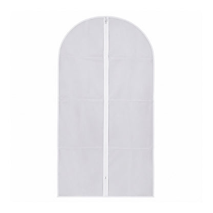 Five-pack Wukusy foldable non-woven suit covers for clothing protection, featuring easy-to-use coat covers in a compact design.
