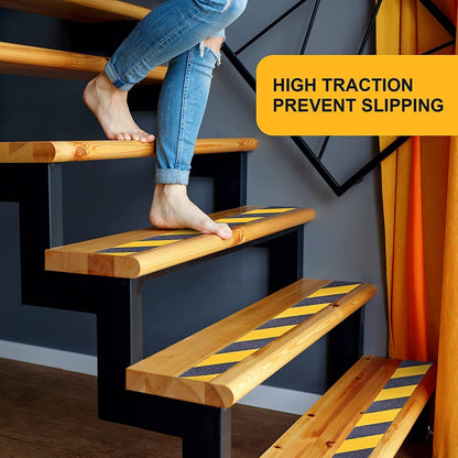 Wukusy heavy-duty anti-slip safety tape, 110x25mm, shown applied on a surface for slip resistance and safety.