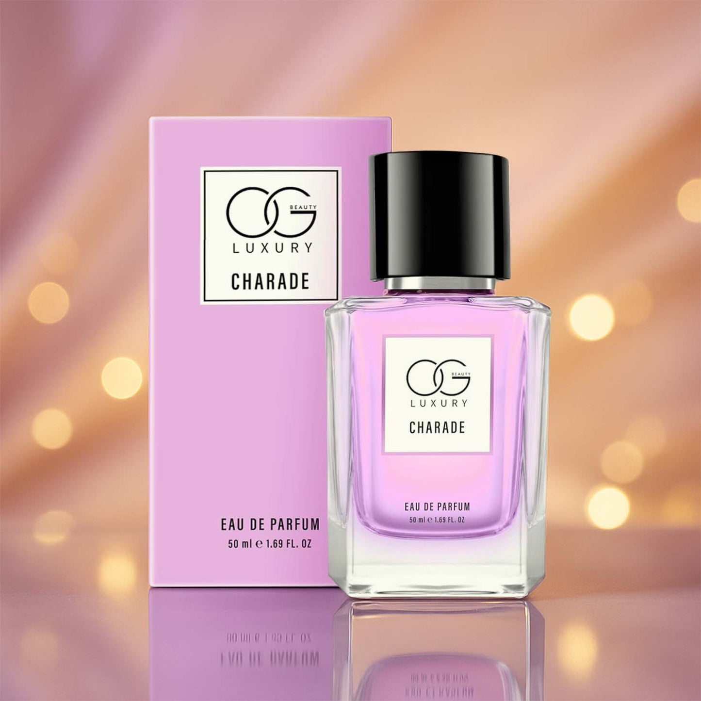 Wukusy Og Luxury Charade Eau De Parfum bottle, 50ml, elegant design, showcasing the health and beauty fragrance product.