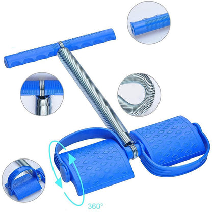 Wukusy spring tension pull rope resistance band for exercise, single spring strap for strength training and physical therapy.
