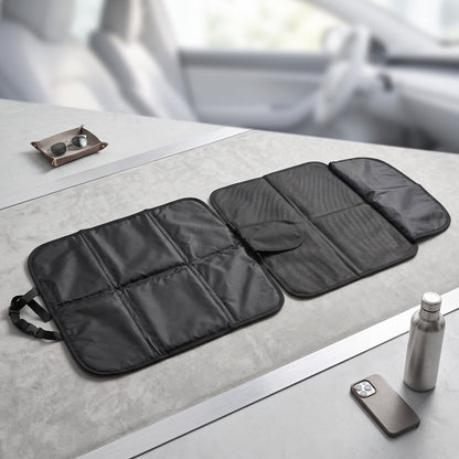 Waterproof Wukusy car seat protector for baby and child, 104x48 cm back seat cover with adjustable straps and durable material.