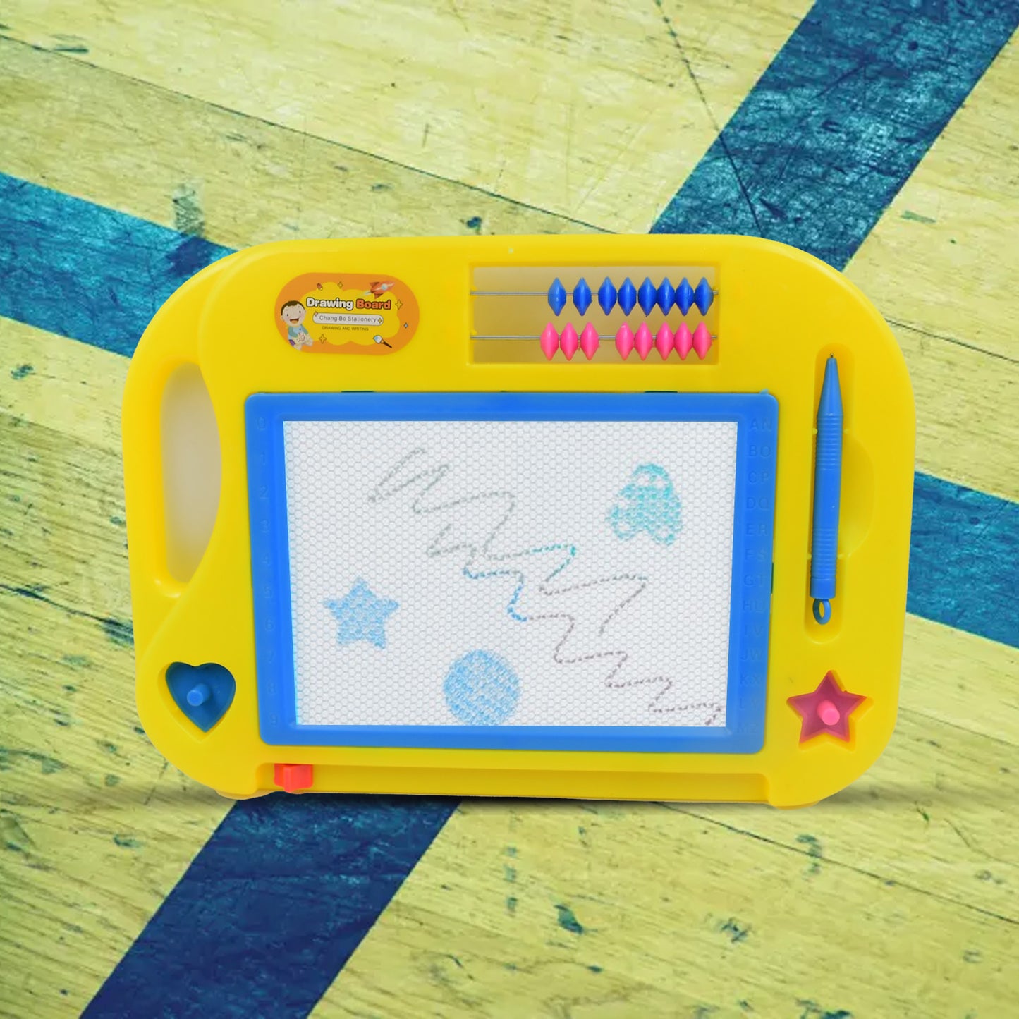 Wukusy Magic Sketch Slate Board for Kids, 31x22 cm, versatile office-style drawing and writing slate for children.