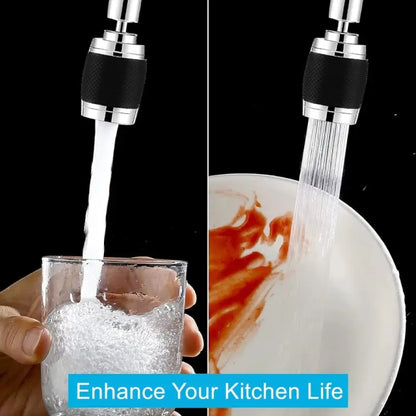 Default Vendor 360° swivel kitchen faucet spray head attachment with adjustable spray options for easy kitchen use.
