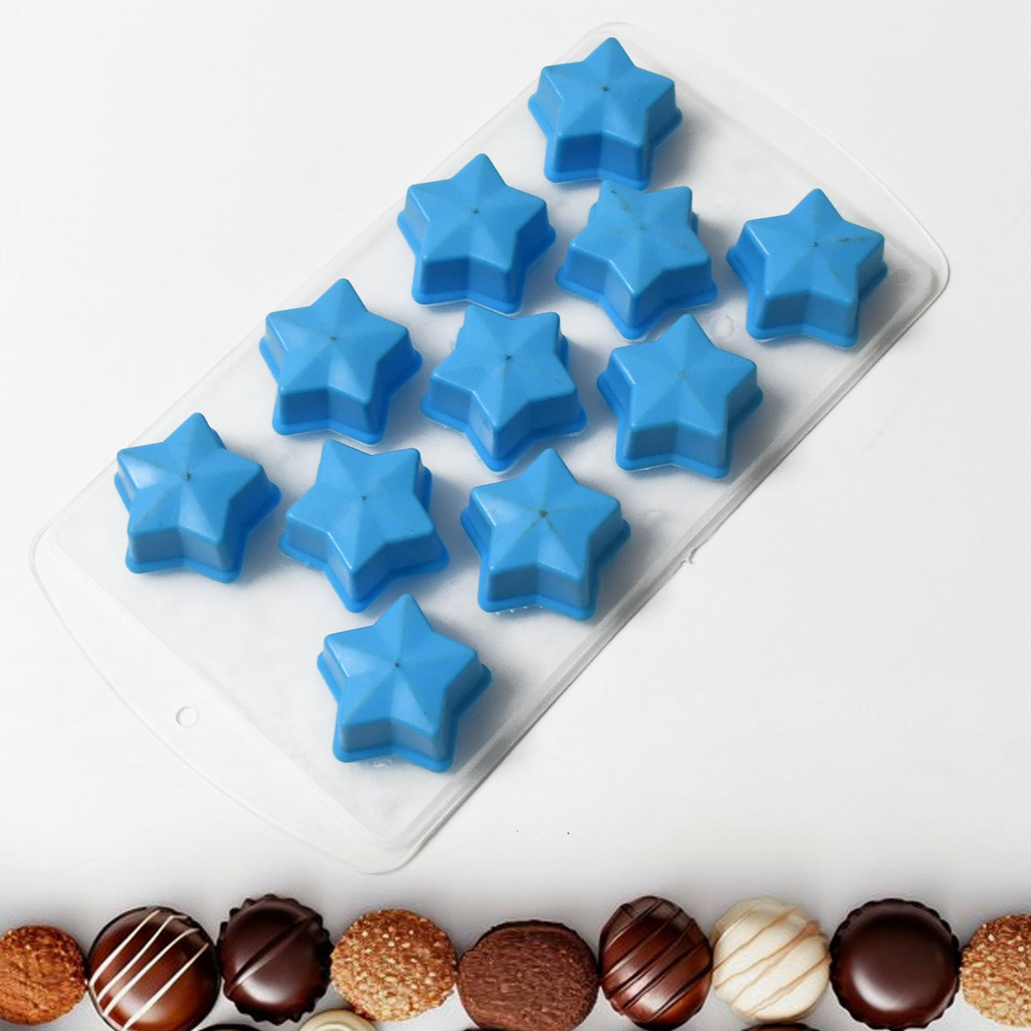 Wukusy silicone ice cube tray with colorful fruit-shaped molds for creative, multi-type ice cubes for home and kitchen use.