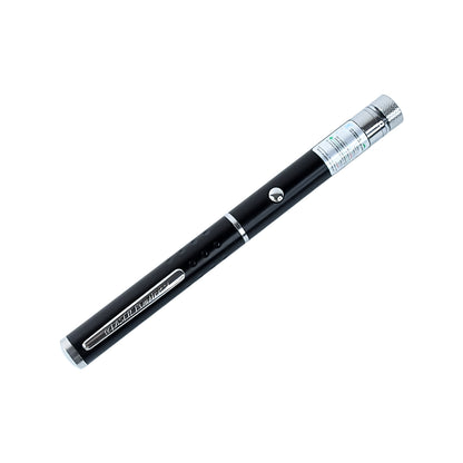 Wukusy high-power laser pointer pen with 2 AA batteries, compact toy device for pointing and presentations.