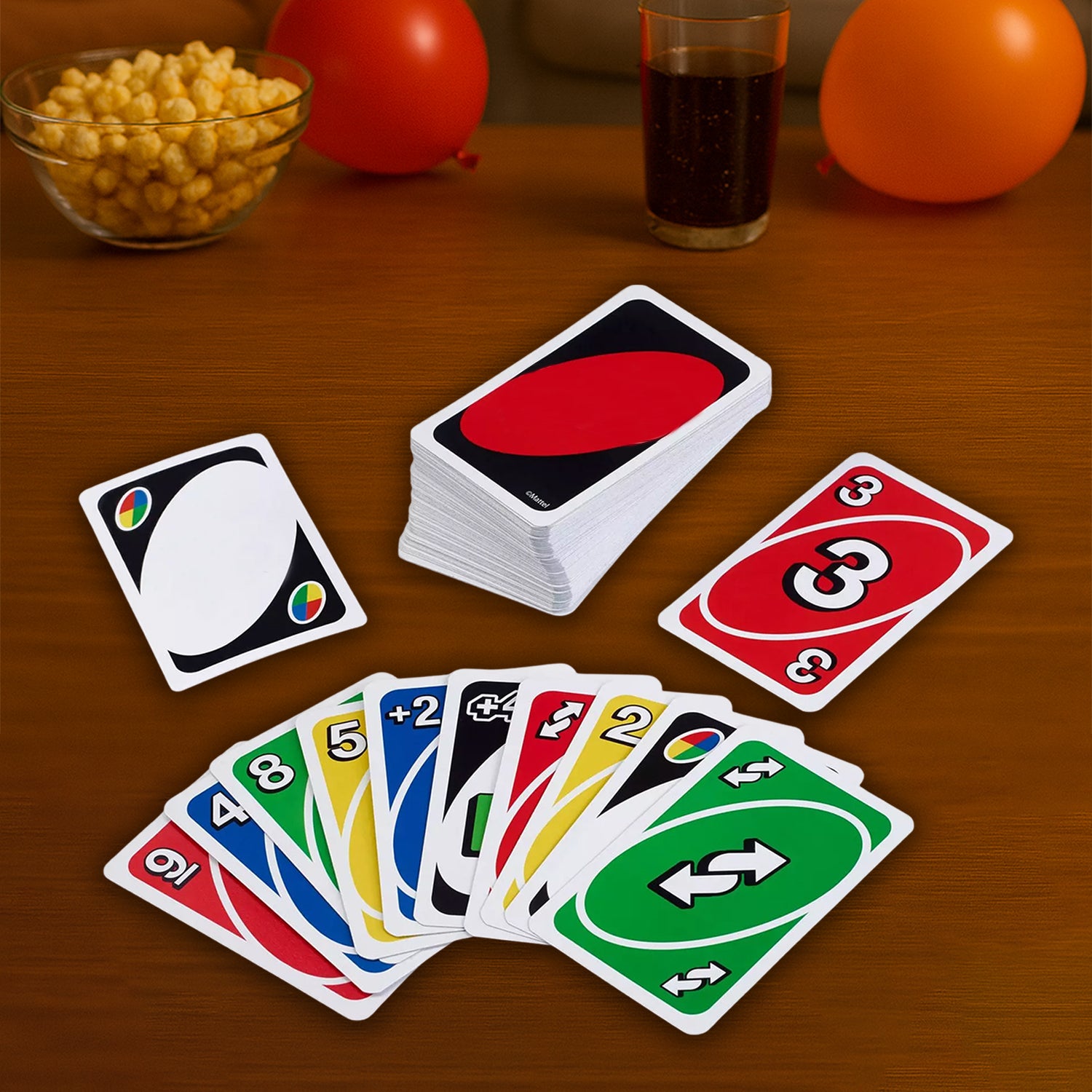 Wukusy Gno Pixar Anniversary Card Game with 112 colorful toy cards featuring Pixar characters and themes.