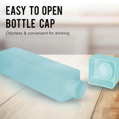 Wukusy 1000ml large capacity plastic water bottle with wide mouth, leakproof, BPA-free, lightweight, suitable for gym, home, or office use.