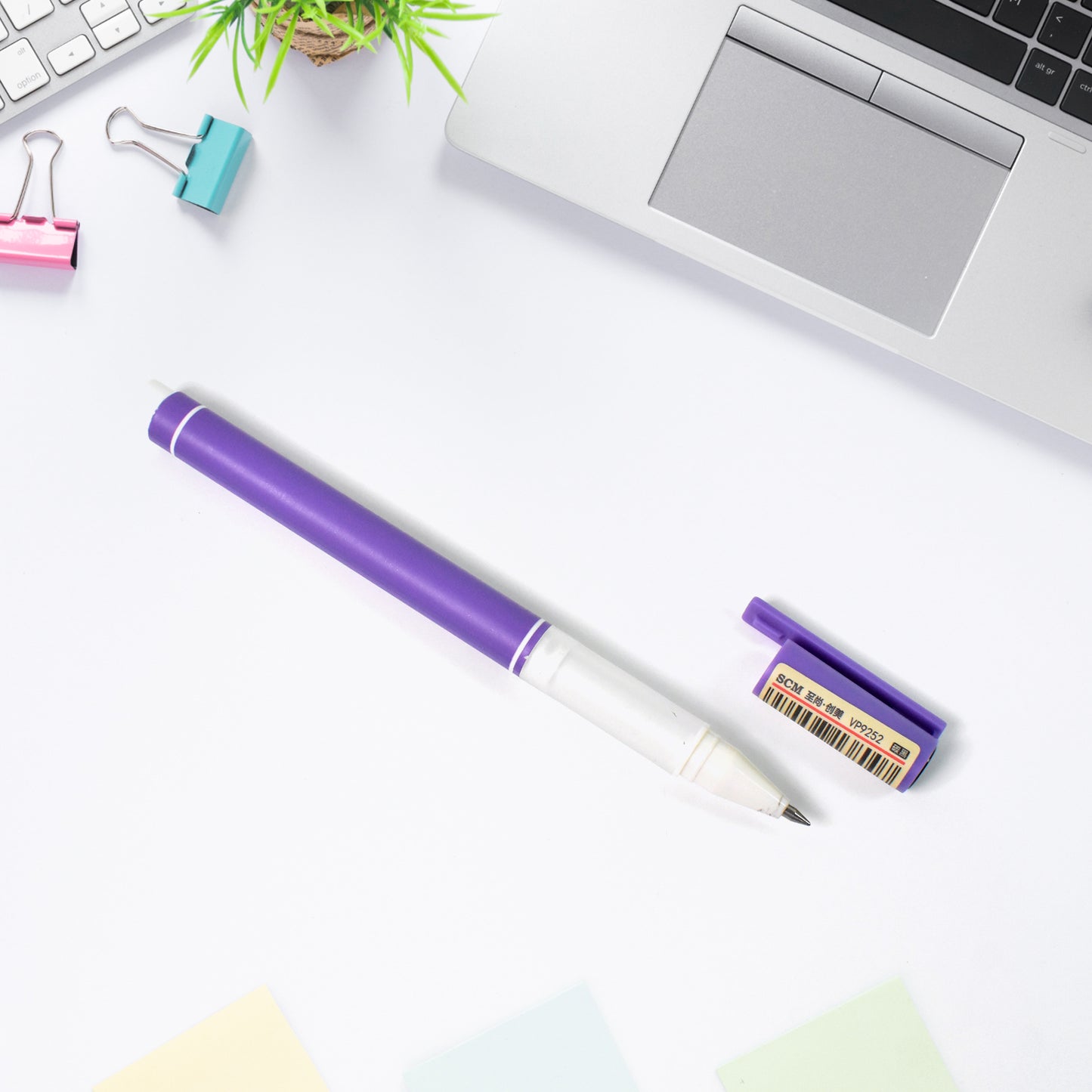 Black Wukusy large ball pen set for drawing and writing, 0.5mm tip, ideal for office use, shown on a white background.