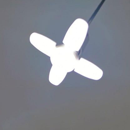Wukusy 6179 Fan Blade LED Bulb, 28V foldable blade fan bulb for home decor, shown in a close-up image.