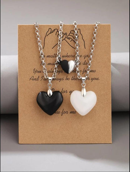 Crystal drunken couple magnetic heart-shaped pendant from Drpshippr, featuring a detailed, sparkling design in a heart shape.
