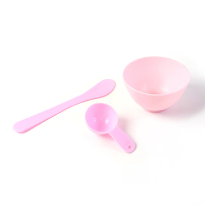 Wukusy 3-piece facial mask mixing bowl set with small, medium, and large bowls for skincare and mask preparation.