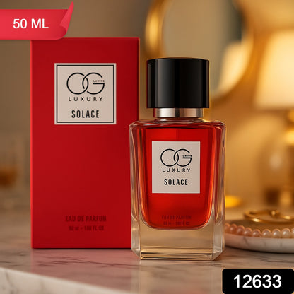 Wukusy Og Luxury Solace Eau De Parfum 50ml bottle, elegant health and beauty fragrance with a sleek design and sophisticated appearance.