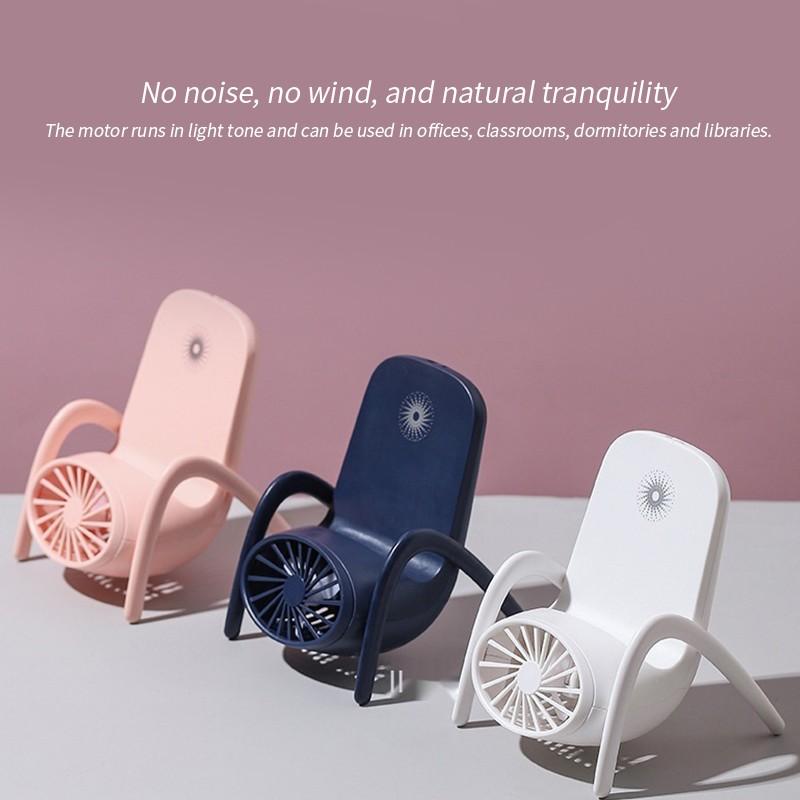 Wukusy portable mobile phone holder fan, handheld personal fan with multi-function design, battery not included.