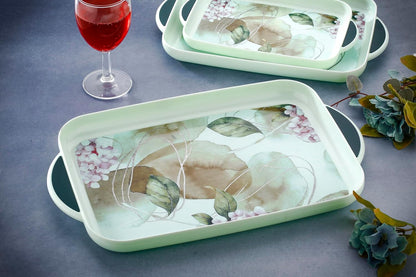 Set of 3 decorative trays by Drpshippr, suitable for kitchen, office, and home decor, featuring stylish and versatile design.