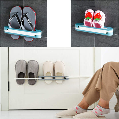 Wukusy 1122 multifunction folding slippers and shoes hanger organizer rack for home storage and organization.