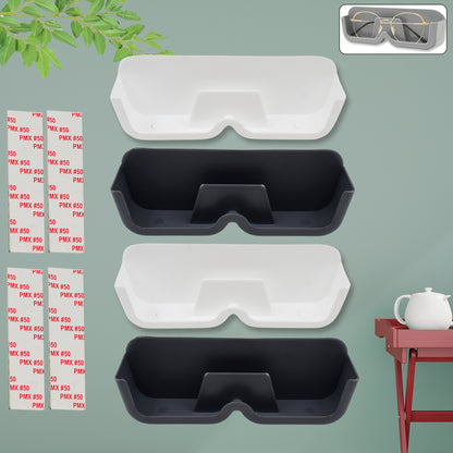 Set of four Wukusy wall-mounted sunglasses holders, ideal for organizing eyewear in home improvement spaces