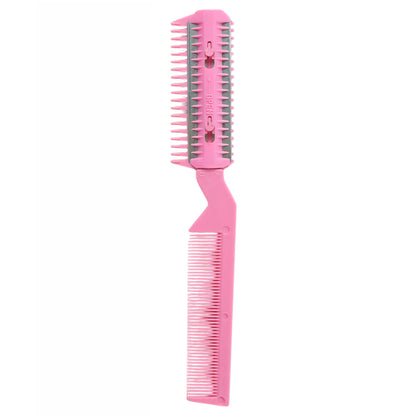 Double-sided professional hair thinning comb by Wukusy, featuring fine and wide teeth for precise hair cutting and styling.