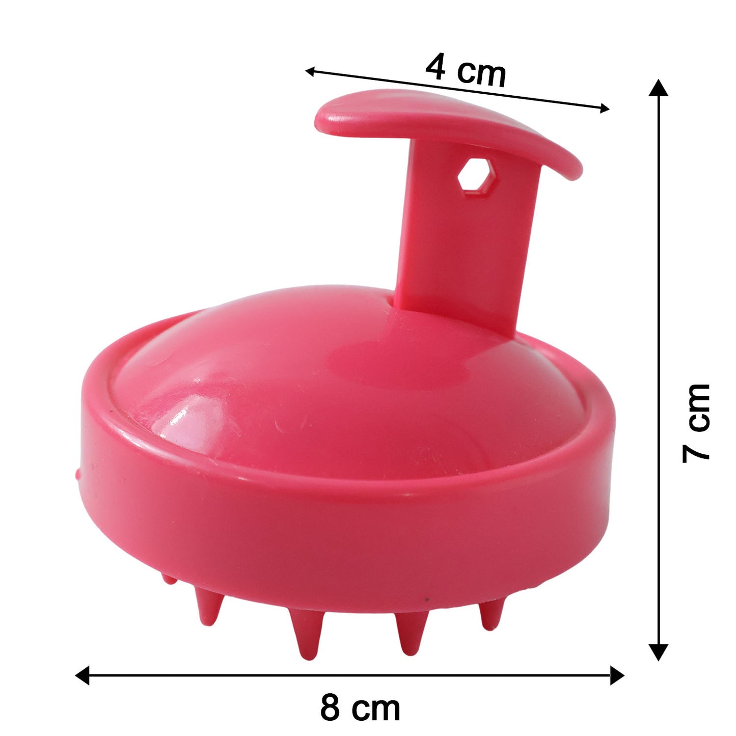 Wukusy silicone scalp massager shampoo brush with soft bristles for gentle scalp cleansing and massage.