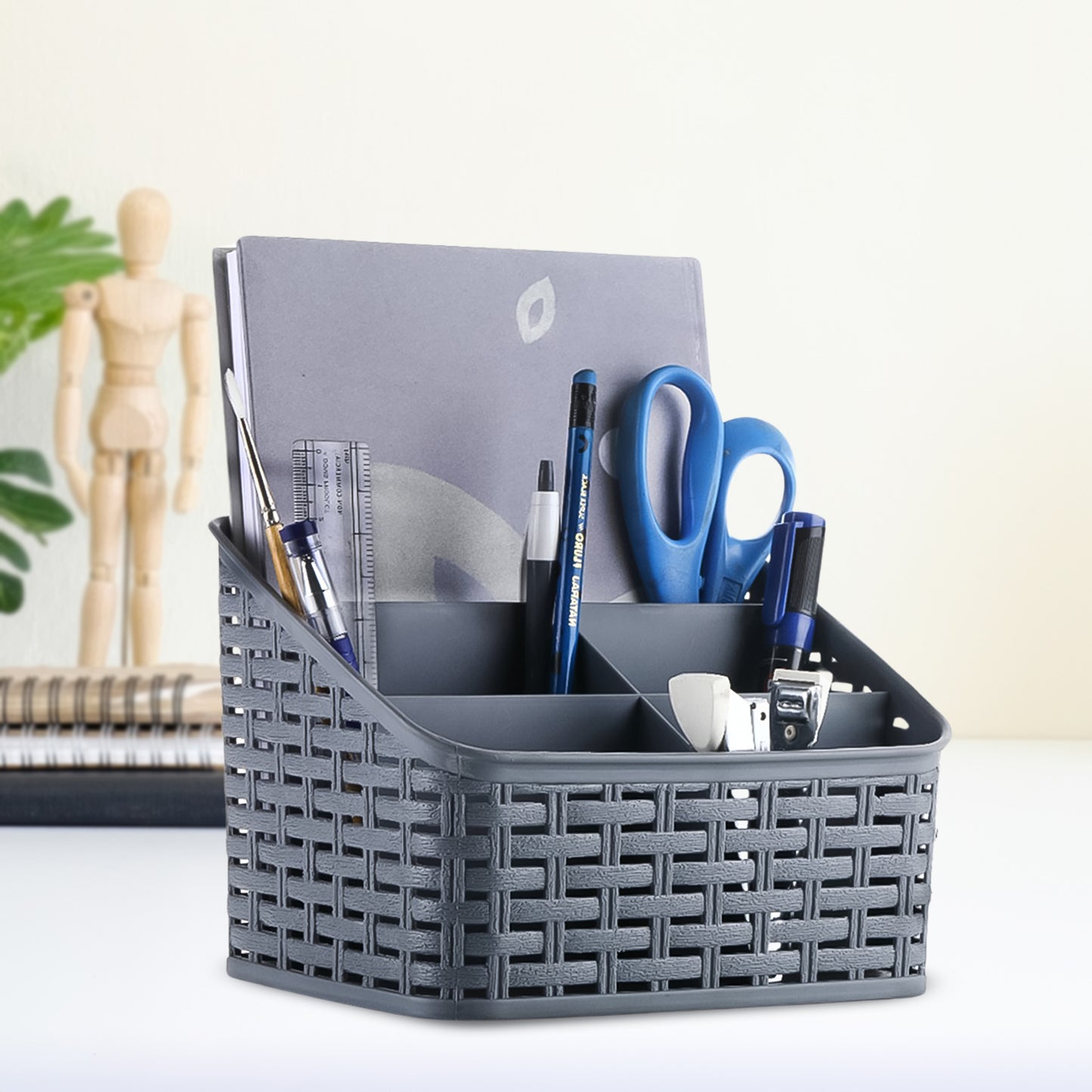 Wukusy Apex Premium multipurpose office divider holder with five-section compartments for organizing documents and stationery.