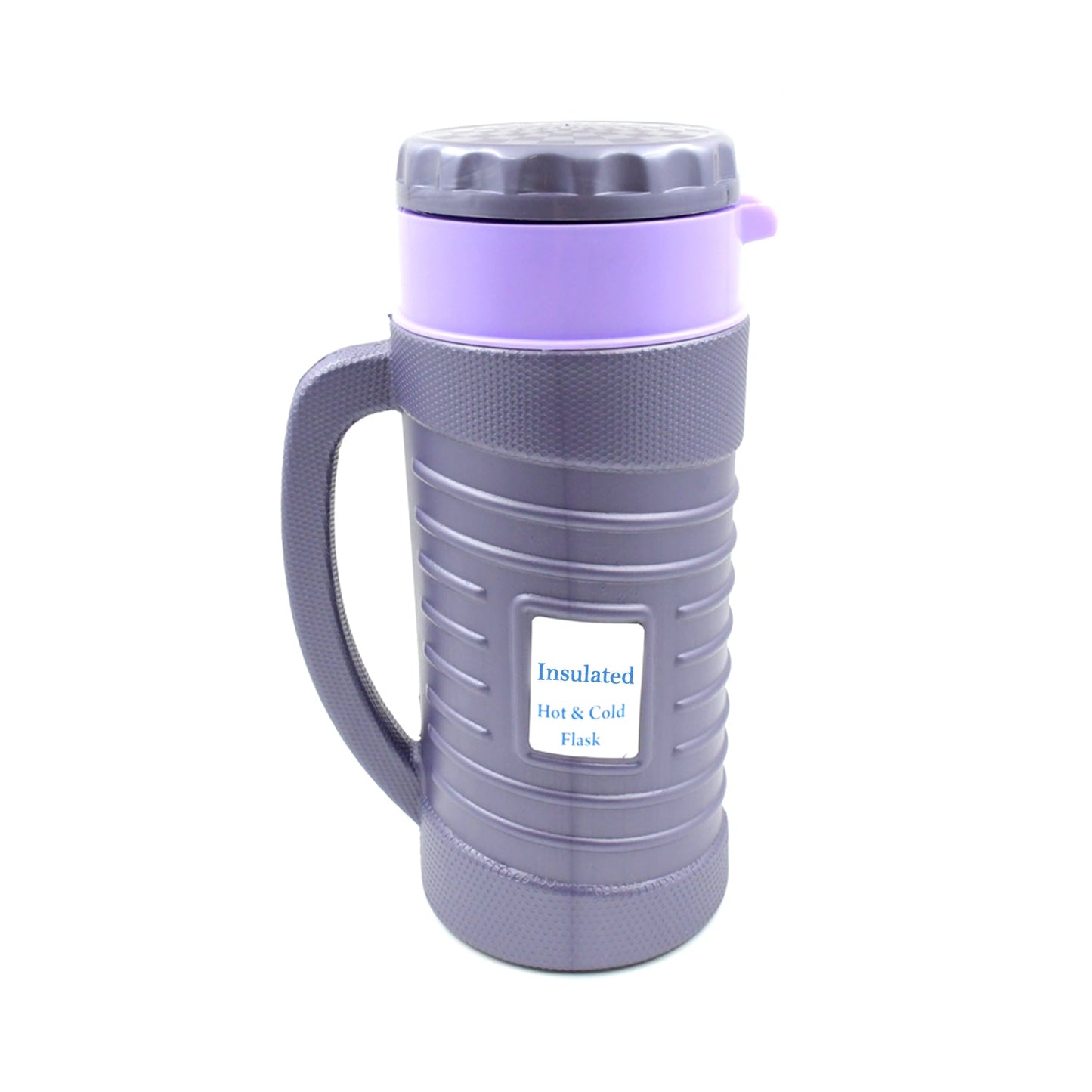 Wukusy insulated thermos flask with plastic inner and steel exterior, 1200ml capacity, leak-proof, ideal for hot and cold beverages