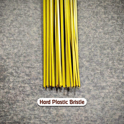 Wukusy 4024 plastic hard bristle broom for bathroom floor cleaning, suitable for wet and dry scrubbing of bathroom surfaces