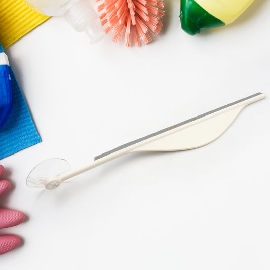 Wukusy shower glass squeegee with flat mirror and window cleaning blade for bathroom steam and glass cleaning tasks.