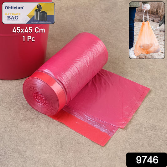 Wukusy high-quality 45x45 cm garbage bag for home and kitchen use, single durable black trash bag shown on a white background.